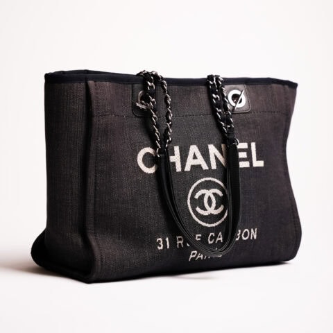 chanel deauville tote bag canvas