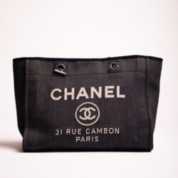 chanel deauville tote bag canvas