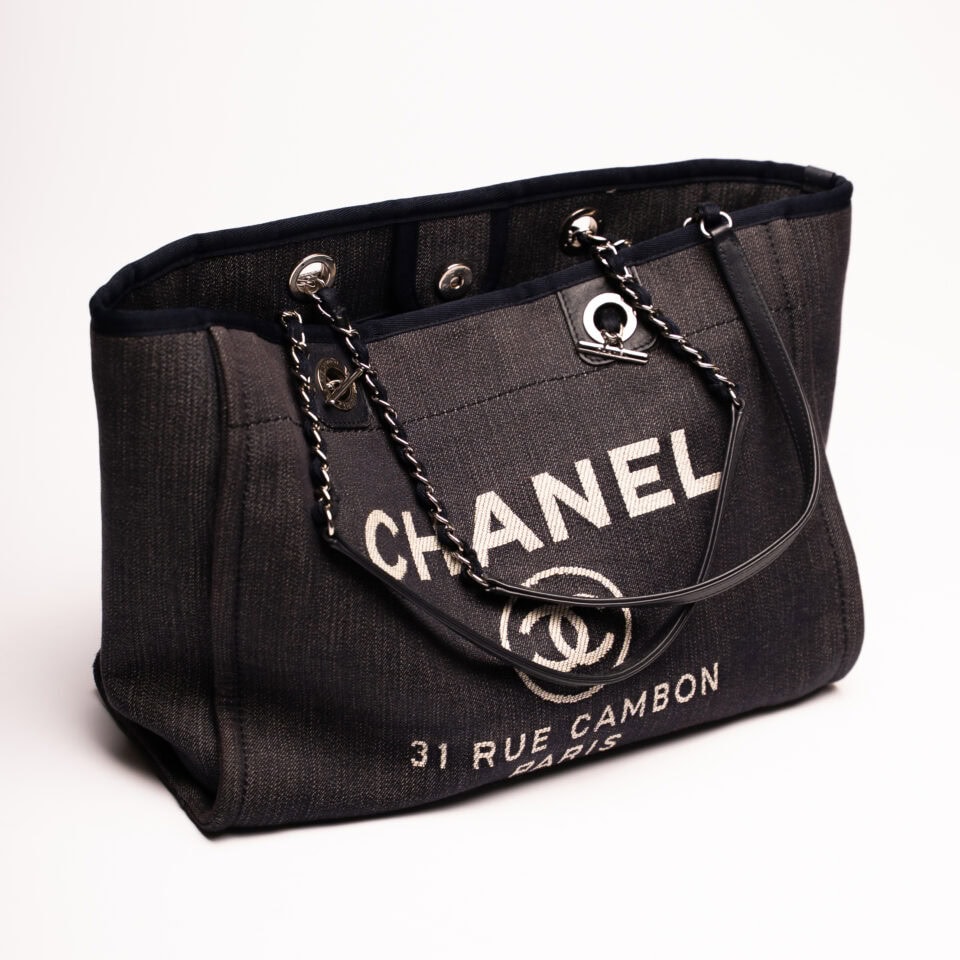 chanel deauville tote bag canvas