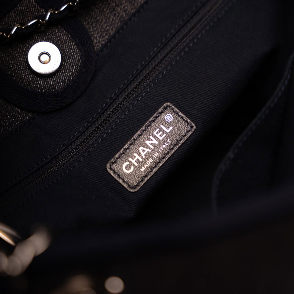 chanel deauville tote bag canvas