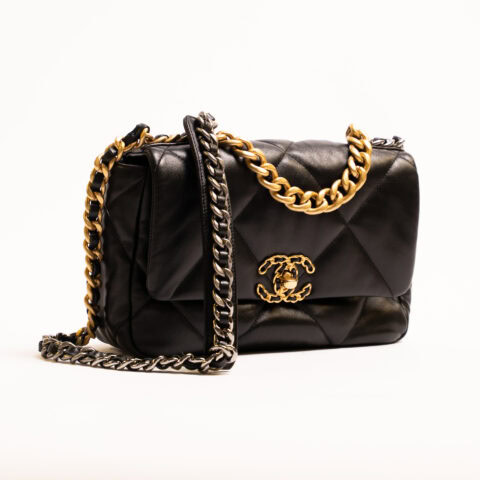 Chanel 19 Lambskin Chain Shoulder Bag Medium